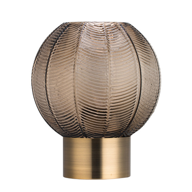 Ваза Vase Golden Throat Ball Gray Серый Глянцевое золото в Новосибирске | Loft Concept 