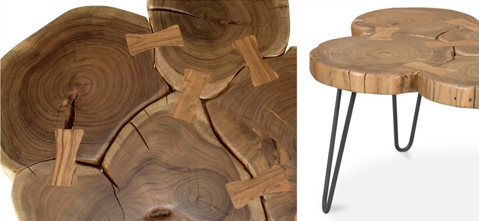 Кофейный столик Rustikal Akazie - фото №1