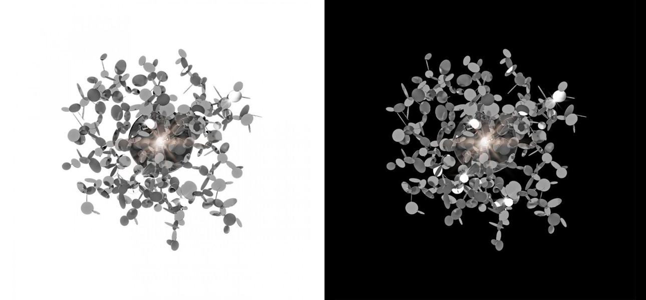 Бра Terzani Argent Silver диаметр 30 - фото