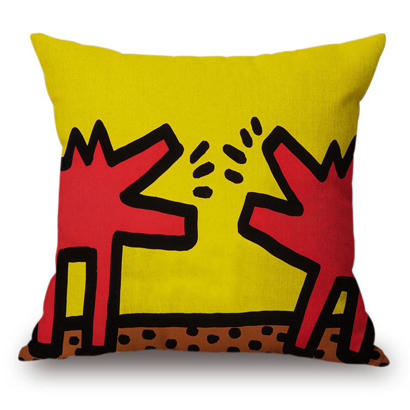 Подушка Keith Haring 1 Мульти в Новосибирске | Loft Concept 