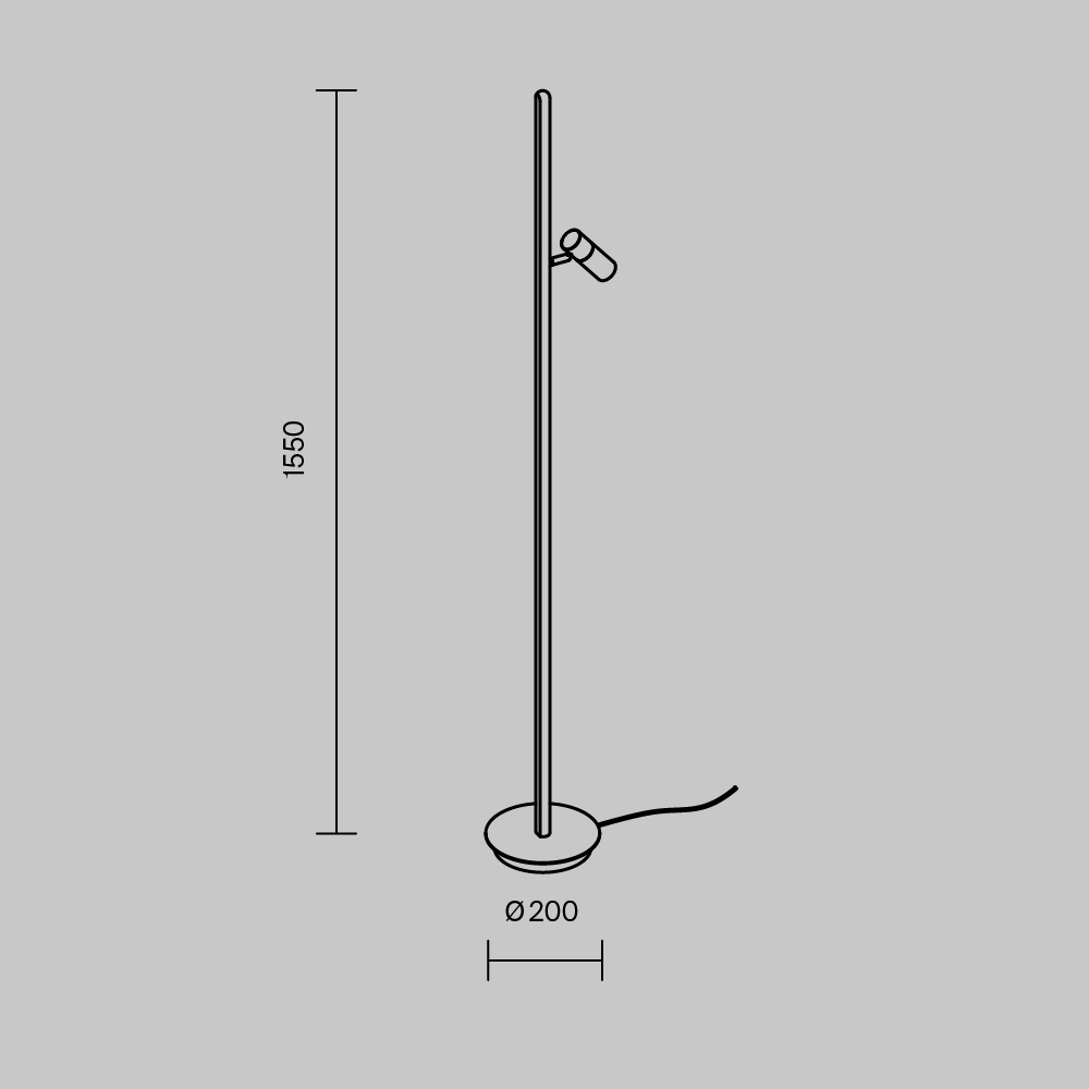 Напольный светильник Thin 3000К 14Вт в Новосибирске