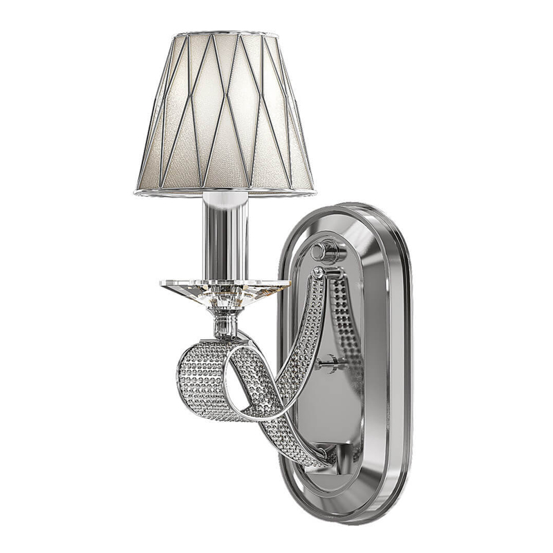 Бра Franseza Sconce chrome Хром Белый в Новосибирске | Loft Concept 