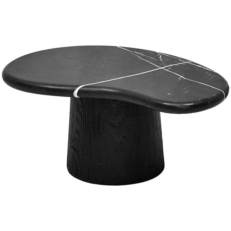 Кофейный стол Geoffroy Coffee Table Черный Мрамор Nero Черный матовый в Новосибирске | Loft Concept 