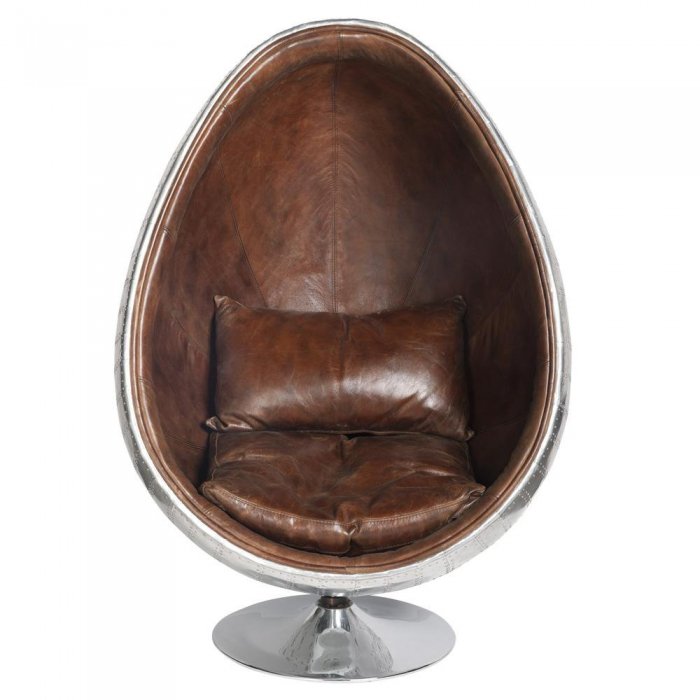 Кресло яйцо Aviator Egg Chair Коричневый в Новосибирске | Loft Concept 