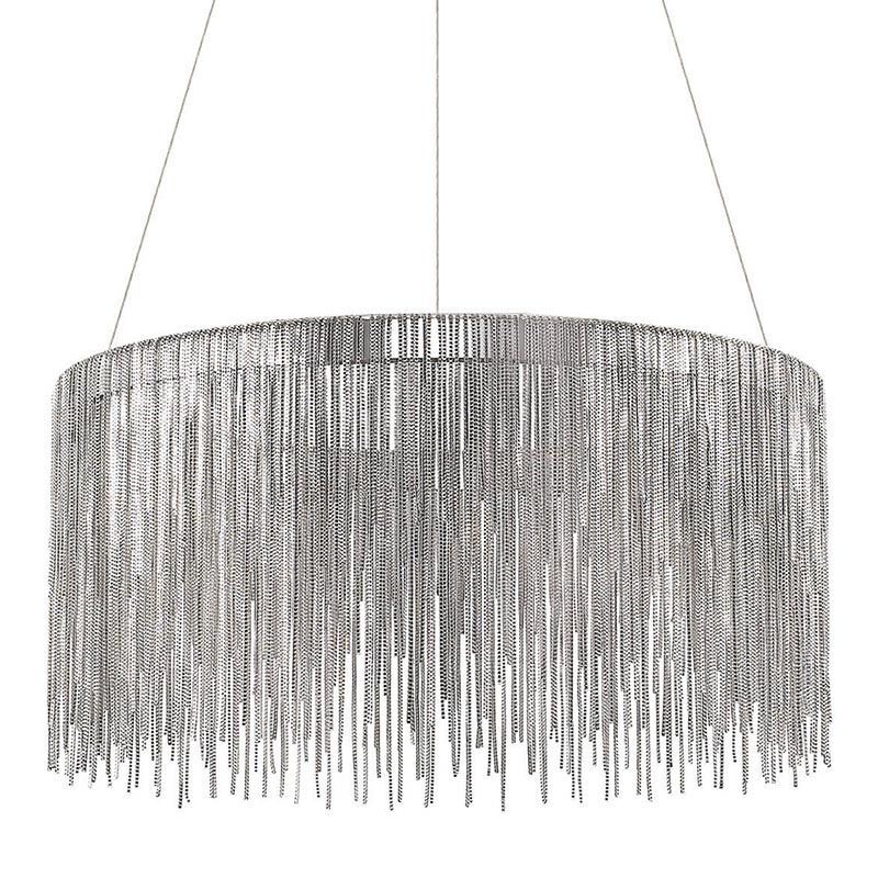 Люстра Atlantis Chain Chandelier Round Chrome Хром в Новосибирске | Loft Concept 