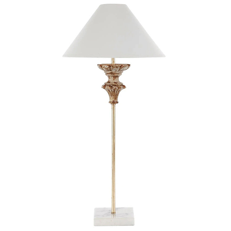 Настольная лампа Gilbert Provence Table lamp Белый Коричневый винтаж в Новосибирске | Loft Concept 