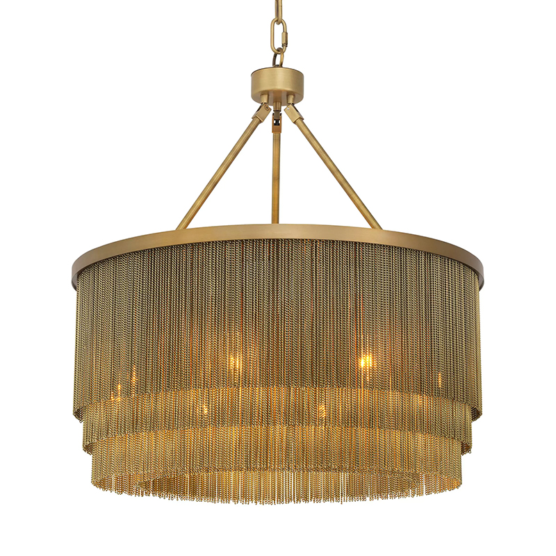 Люстра Eichholtz Chandelier Tissot S Brass Латунь в Новосибирске | Loft Concept 