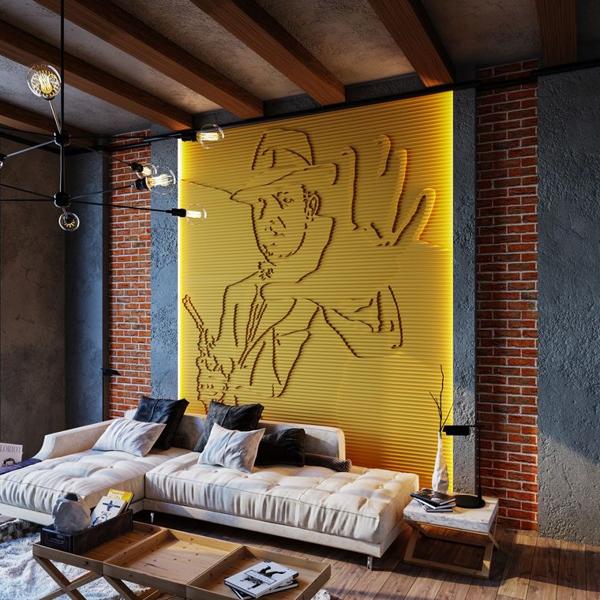 Барельеф AL CAPONE  в Новосибирске | Loft Concept 