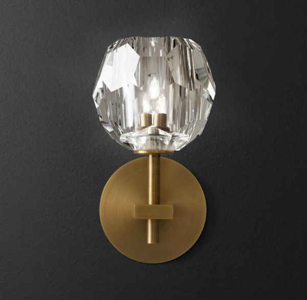 Бра RH Boule de Cristal Single Sconce Brass Латунь в Новосибирске | Loft Concept 