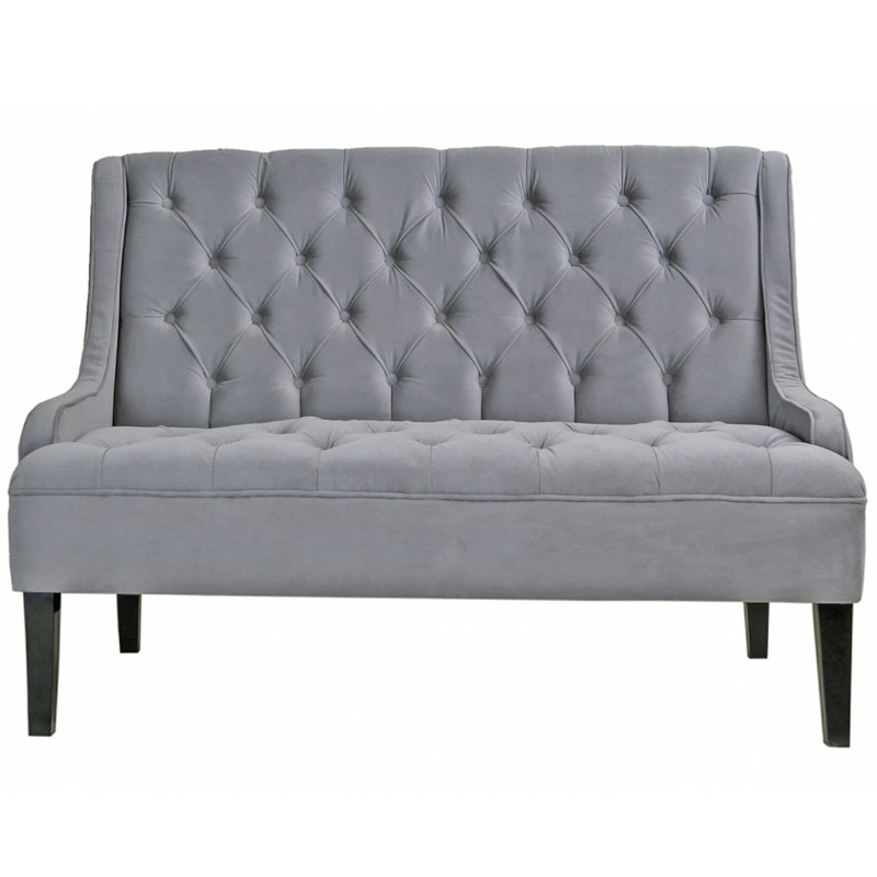 Диван Folket Sofa velour gray Серый (Gray) в Новосибирске | Loft Concept 