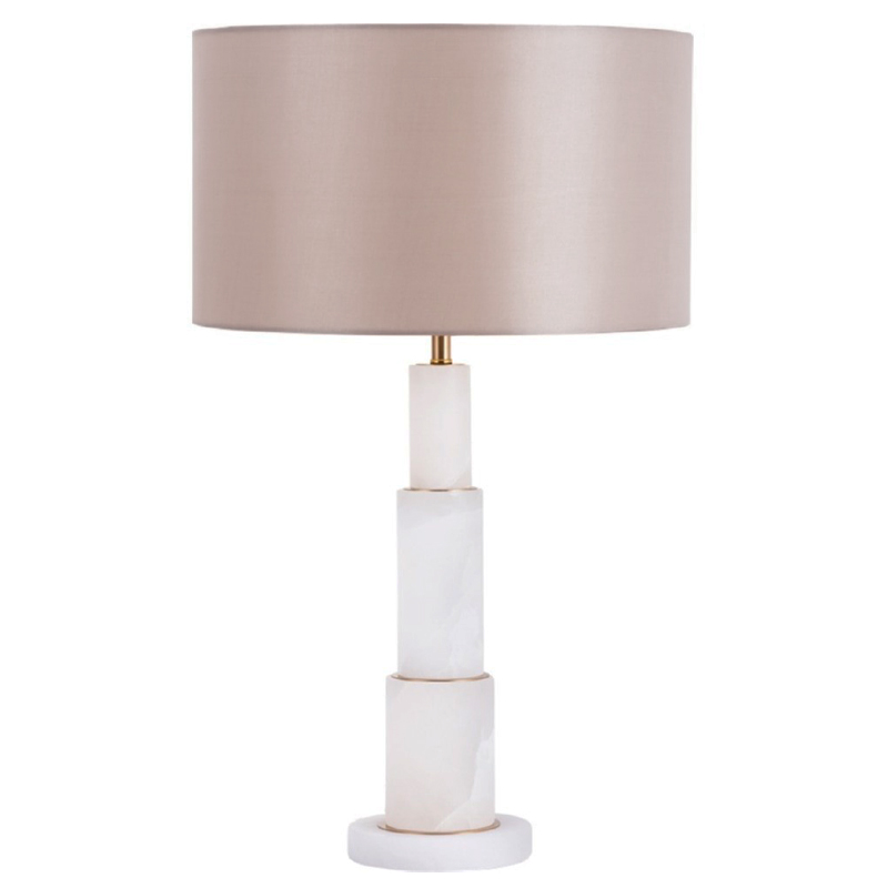 Настольная Лампа Мрамор Zikkurat Table Lamp ivory ( слоновая кость ) Taupe в Новосибирске | Loft Concept 