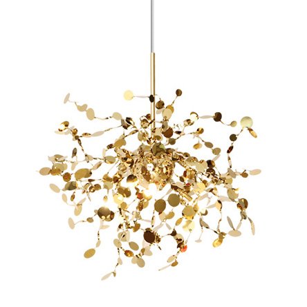 Люстра Terzani Argent Suspension Pendant lamp 40 Gold Глянцевое золото в Новосибирске | Loft Concept 