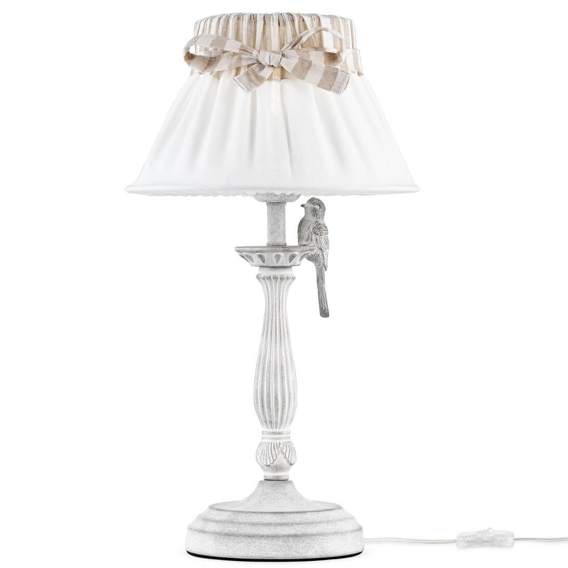 Настольная лампа Refined Provence Table lamp Белый Бежевый в Новосибирске | Loft Concept 