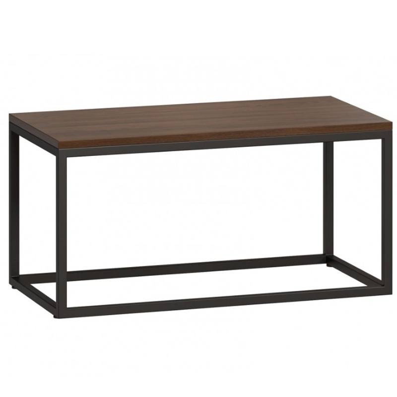 Кофейный стол Industrial Oak Philomel Coffee Table Коричневый Черный в Новосибирске | Loft Concept 