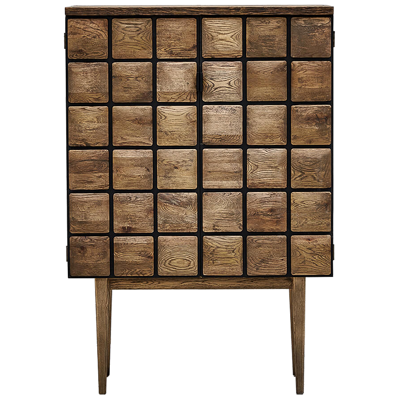 Комод из дуба с 2-мя дверцами Nakain chest of drawers Коричневый в Новосибирске | Loft Concept 