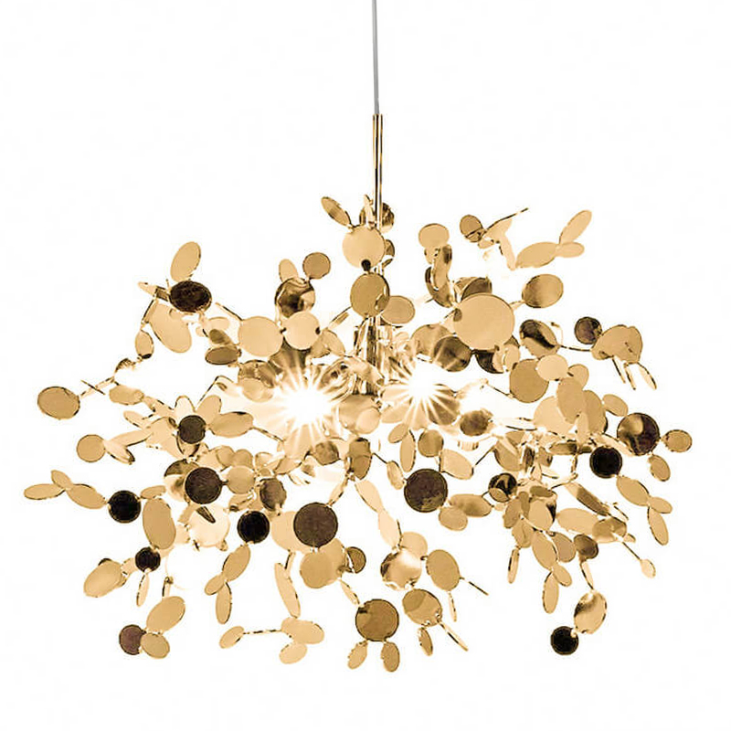 Люстра Terzani Argent Suspension Gold Pendant Lamp 85 Золотой в Новосибирске | Loft Concept 