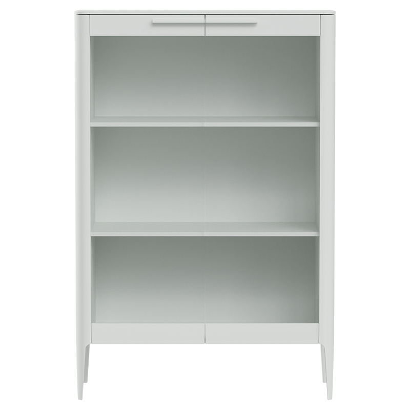 Витрина белая с 2-мя стеклянными дверцами и 3-мя полками Type  Белый в Новосибирске | Loft Concept 