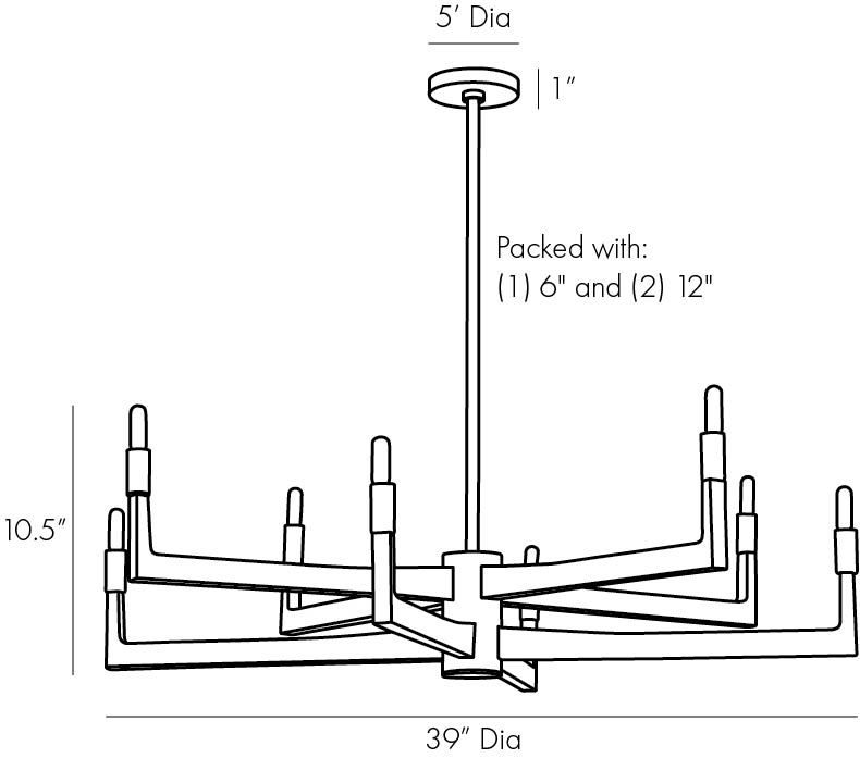 Люстра Arteriors GRIFF CHANDELIER в Новосибирске