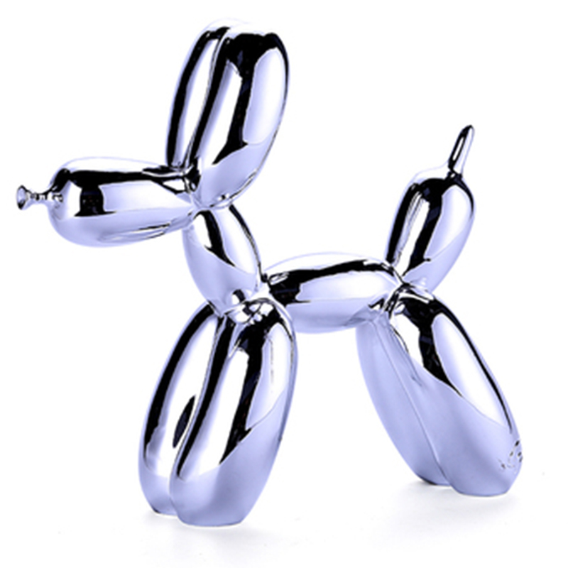 Статуэтка Jeff Koons Balloon Dog medium Silver Серебряный в Новосибирске | Loft Concept 