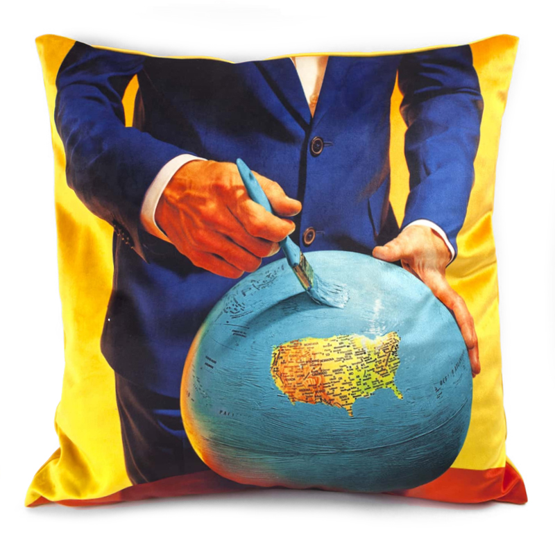 Подушка Seletti Cushion Globe Design Toiletpaper Мульти в Новосибирске | Loft Concept 