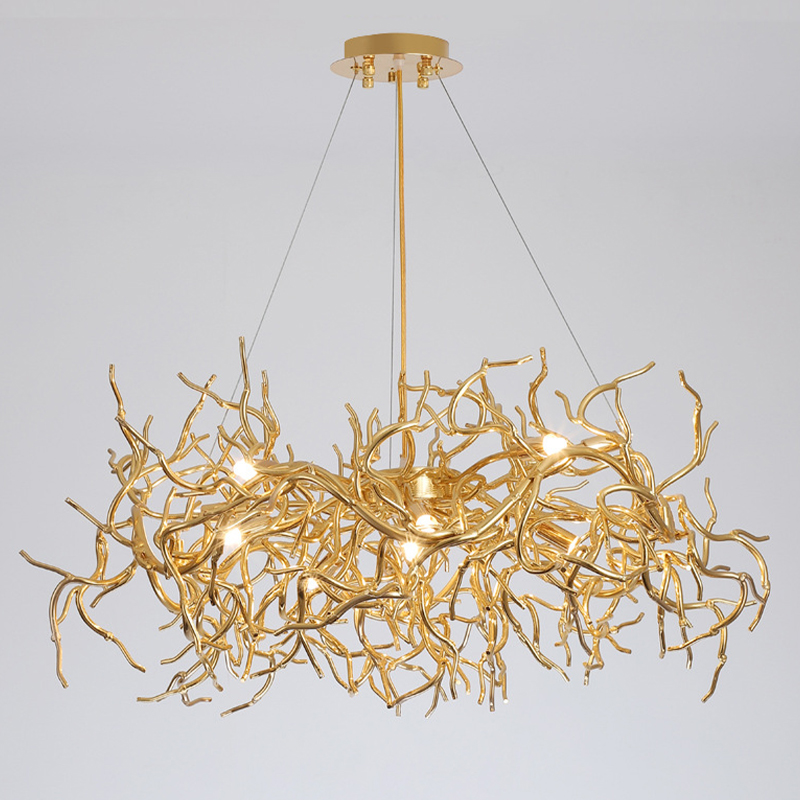 Люстра Felicite Gold Branches Chandelier Золотой в Новосибирске | Loft Concept 