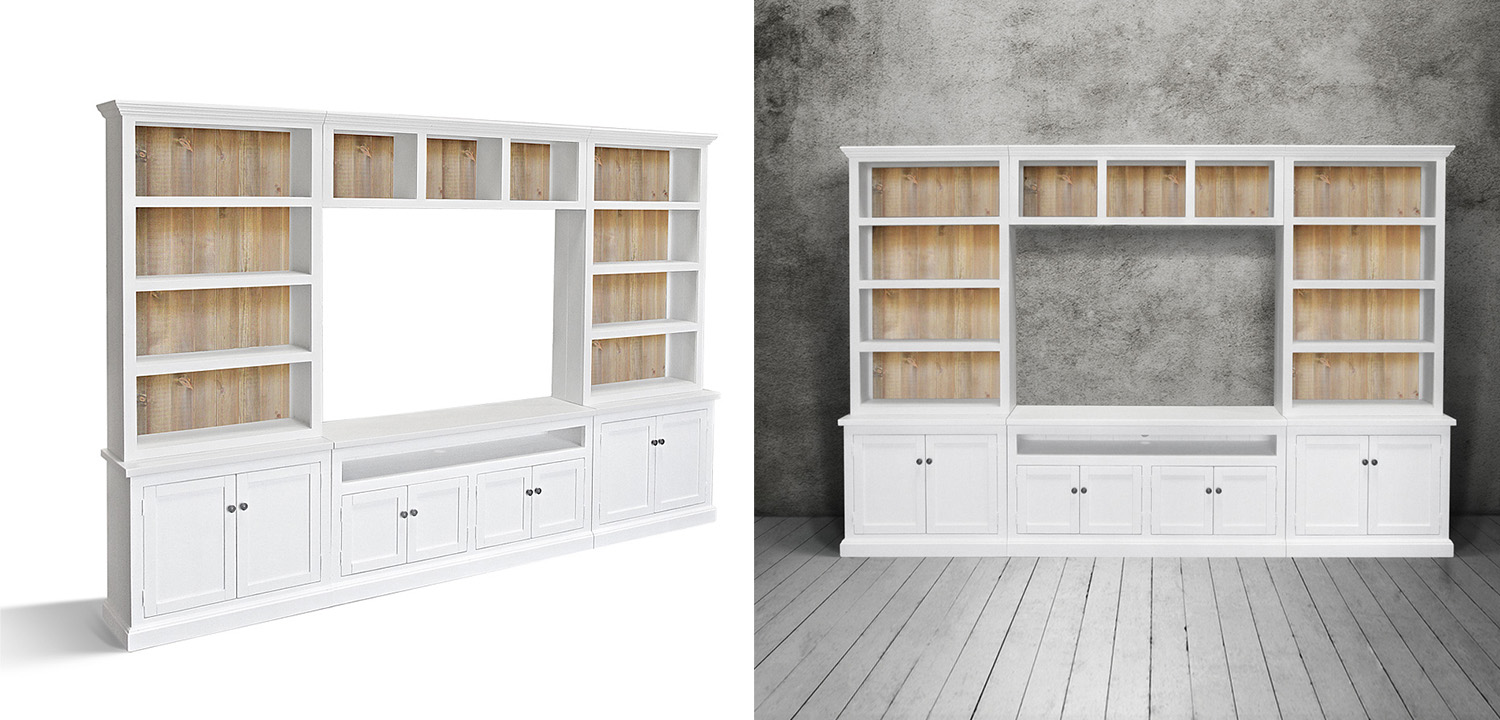 Шкаф-стеллаж Rachele Provence HARMONIE Glacier White - фото