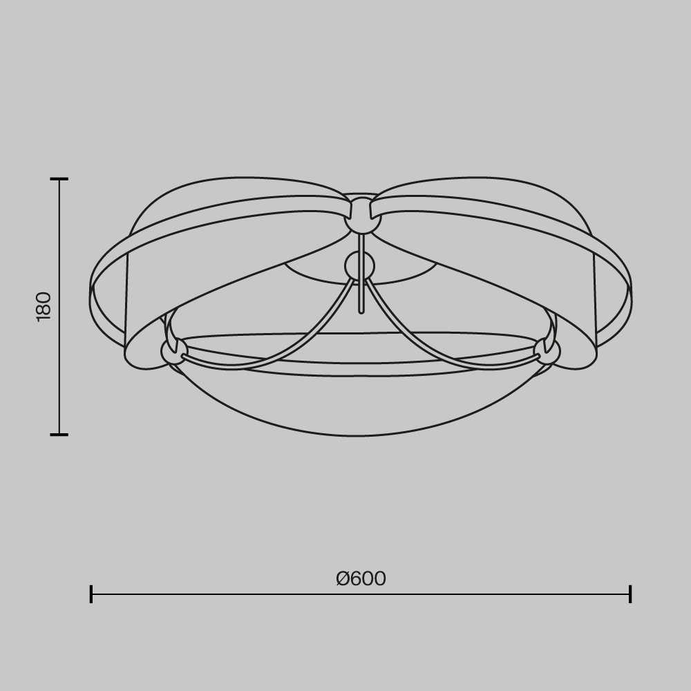 Потолочный светильник Breeze 3000К 45Вт в Новосибирске