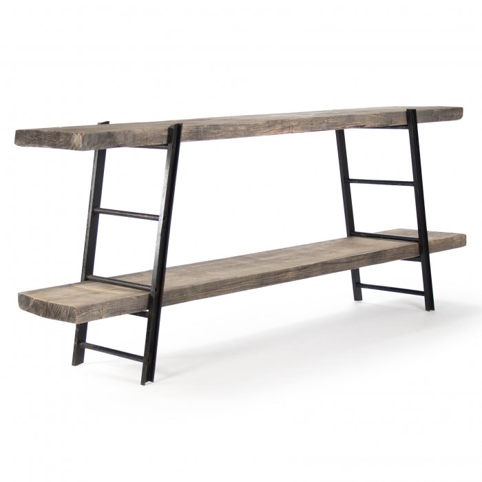 Стеллаж Industrial Iron Rustic Console  в Новосибирске | Loft Concept 