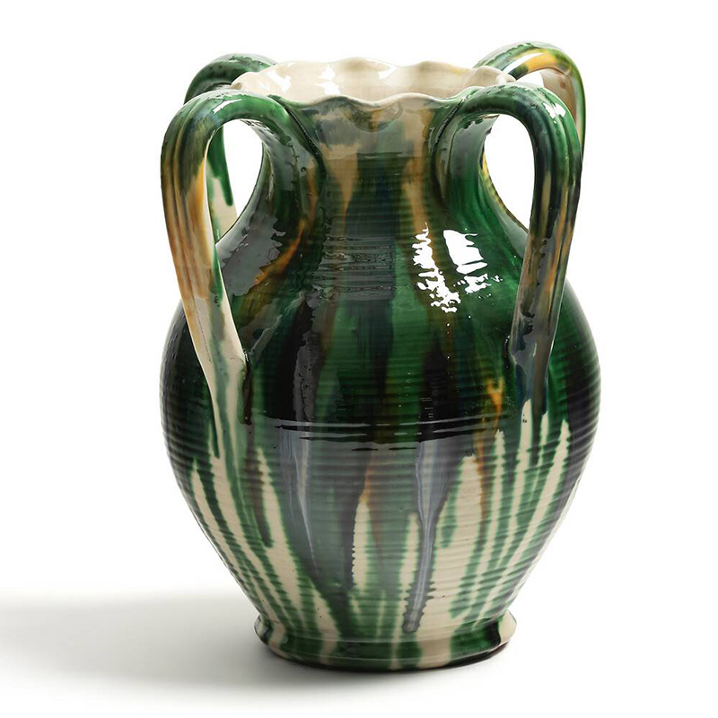 Ваза Faience Vase III Белый Зеленый Желтый Синий в Новосибирске | Loft Concept 