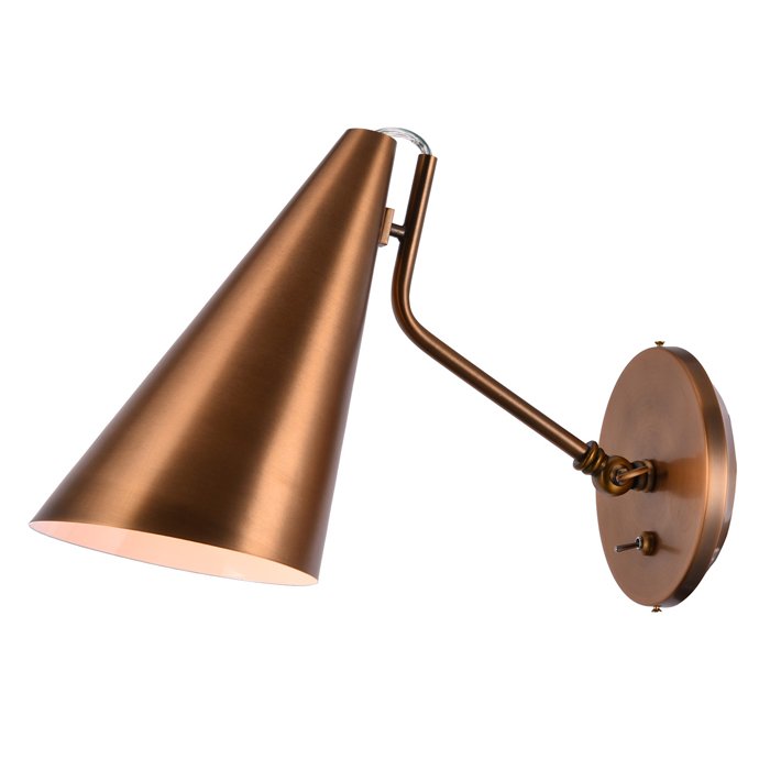 Бра VC light CLEMENTE wall lamp copper Медь в Новосибирске | Loft Concept 