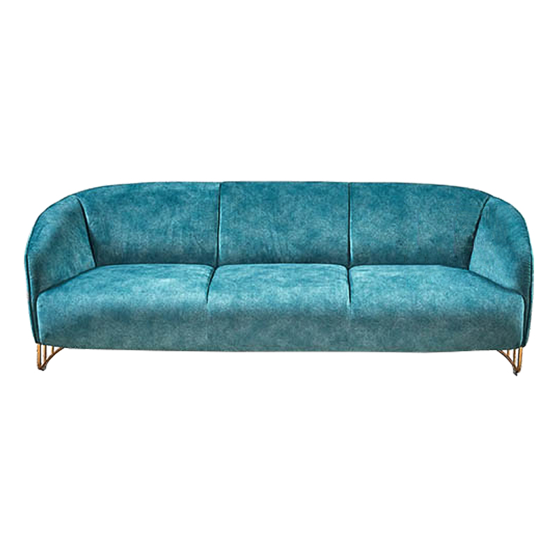 Диван Turquoise Ripples Sofa Бирюзовый Латунь в Новосибирске | Loft Concept 