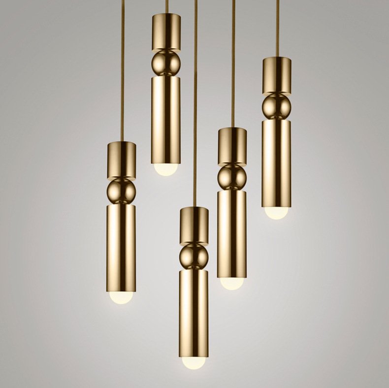 Подвесной светильник Fulcrum by Lee Broom Brass Латунь в Новосибирске | Loft Concept 