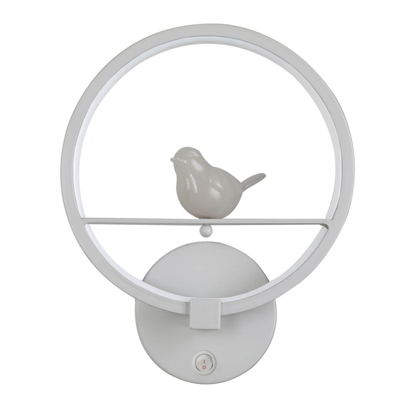 Бра Bird Ring Sconce white Белый в Новосибирске | Loft Concept 