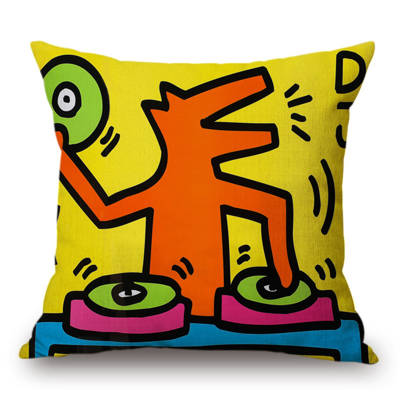 Подушка Keith Haring 3 Мульти в Новосибирске | Loft Concept 