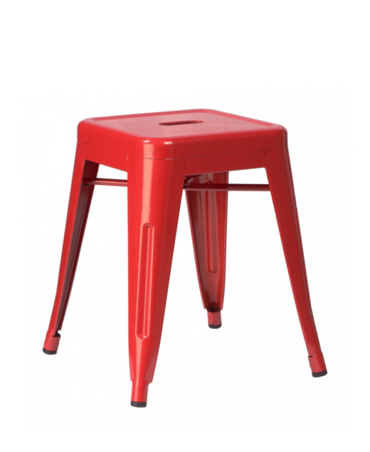 Кухонный стул Tolix Kitchen Stool 45 Черный Салатовый Нержавеющая сталь Голубой Желтый Зеленый Красный Оранжевый Белый в Новосибирске | Loft Concept 