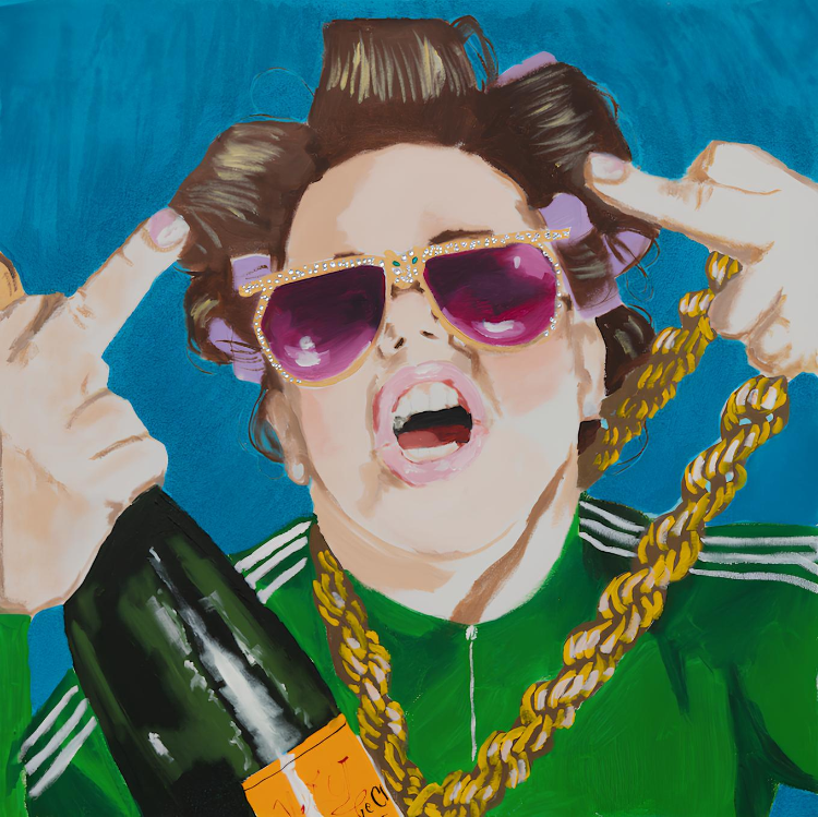 Картина Heiress Billionairess Came to Party in Blue