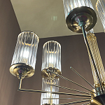 Люстра с 9-ю цилиндрическими стеклянными плафонами Jeanette варинант исполнения - 5 | Loft Concept в Новосибирске