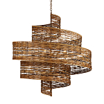 Люстра фактурная в виде спирали Enveloping Art варинант исполнения - 1 | Loft Concept в Новосибирске