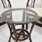 Комплект уличной мебели из ротанга Serenity Dark Brown варинант исполнения - 4 | Loft Concept в Новосибирске