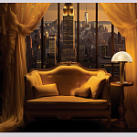 Настольная лампа c абажуром в форме купола из натурального камня  Heavenly Harmony варинант исполнения - 6 | Loft Concept в Новосибирске