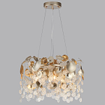 Люстра с декоративными подвесками из прозрачного стекла в форме монеток FAIRYTREE Light варинант исполнения - 4 | Loft Concept в Новосибирске