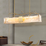 Люстра прямоугольная из фактурного стекла Chandelier Beam варинант исполнения - 6 | Loft Concept в Новосибирске