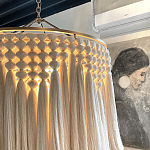 Люстра белая плетеная с кисточками Boho Tassel Chandelier варинант исполнения - 4 | Loft Concept в Новосибирске