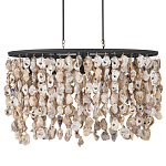 Люстра овальная с подвесками из устричных раковин Sea Ravens варинант исполнения - 3 | Loft Concept в Новосибирске