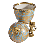 Шкатулка на величественных львах из фарфора с бронзовыми элементами Eden Garden варинант исполнения - 2 | Loft Concept в Новосибирске