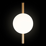 Бра с золотым основанием и белым плафоном в форме шара Bubble варинант исполнения - 5 | Loft Concept в Новосибирске