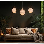 Подвесной светильник светодиодный с плафоном сферической формы Stone Helios варинант исполнения - 1 | Loft Concept в Новосибирске