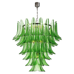 Люстра из семи ярусов зеленого стекла Independence варинант исполнения - 1 | Loft Concept в Новосибирске