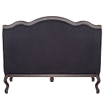 Диван двухместный George Grand Seating black velour варинант исполнения - 3 | Loft Concept в Новосибирске