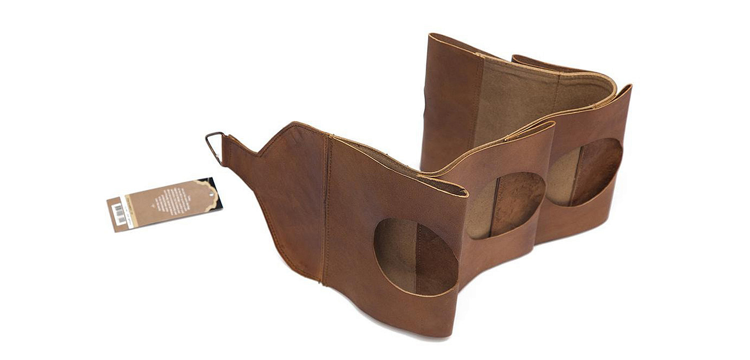 Бутылочница из кожи буйвола - Loft-Concept в Новосибирске